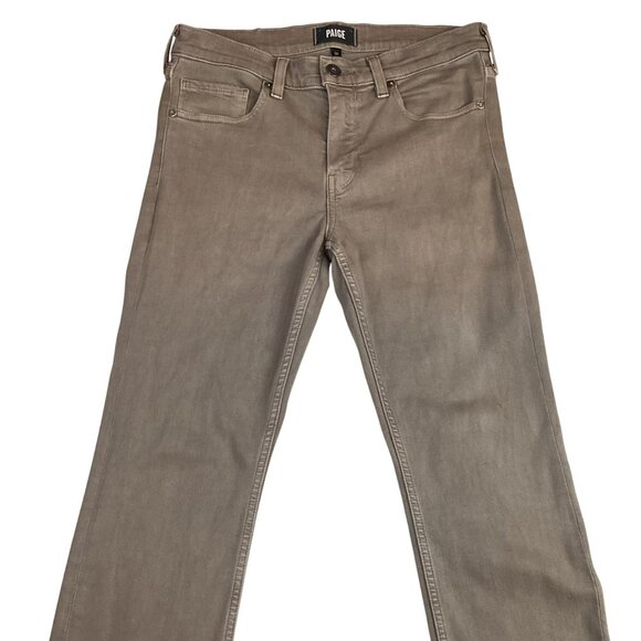 Paige Federal Slim Straight Jeans Mens 30 Tanned Saddle - Picture 4 of 13